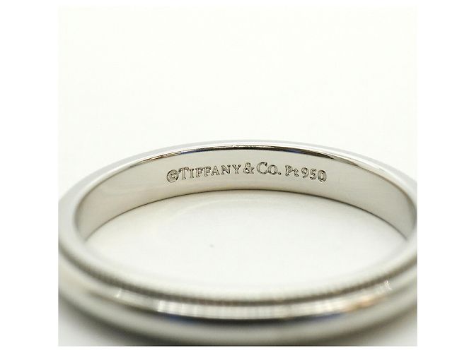 Autre Marque Tiffany & Co. Milgrain Band Ring in Platinum - view 4