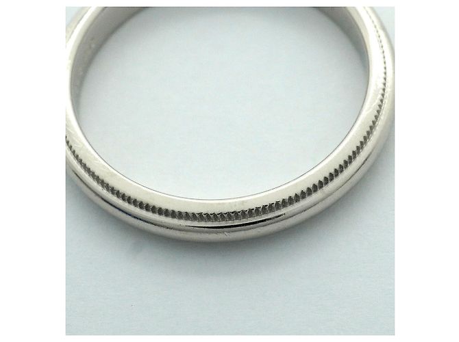 Autre Marque Tiffany & Co. Milgrain Band Ring in Platinum - view 8