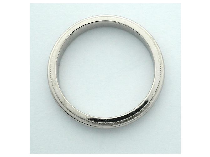 Autre Marque Tiffany & Co. Milgrain Band Ring in Platinum - view 9