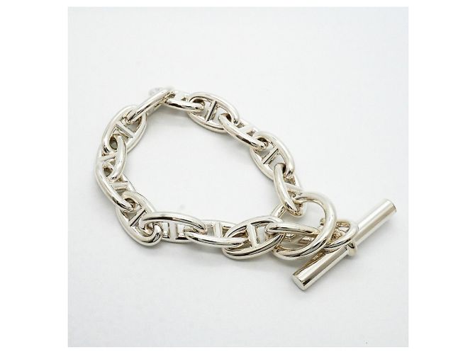 Hermès Pulseira de Berloques Hermes Chaine d'Ancre GM Silver - vista 2