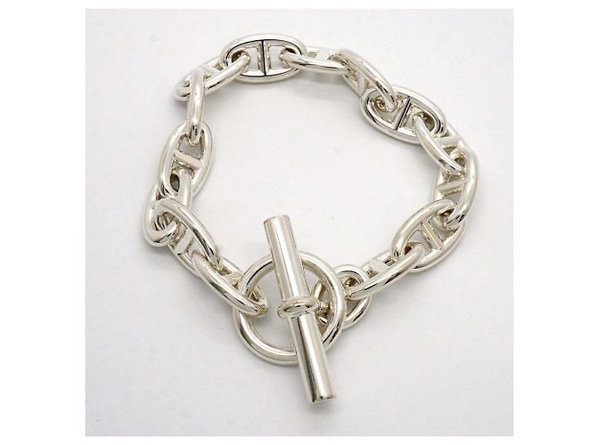 Hermès Pulseira de Berloques Hermes Chaine d'Ancre GM Silver - vista 3