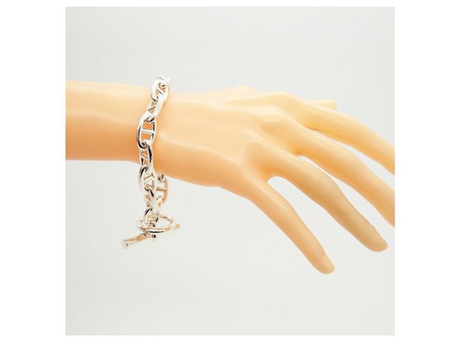 Hermès Pulseira de Berloques Hermes Chaine d'Ancre GM Silver - vista 6