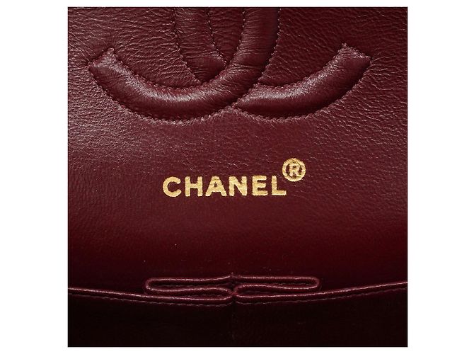 Borsa a tracolla Chanel in pelle d'agnello nera Nero - vista 5