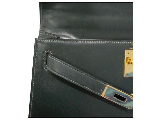 Hermès Borsa Hermes Kelly 28 Verde - vista 10