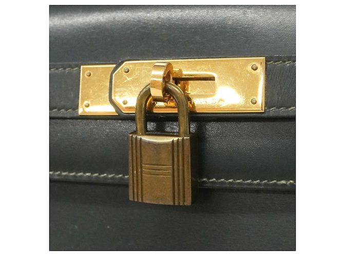 Hermès Borsa Hermes Kelly 28 Verde - vista 11