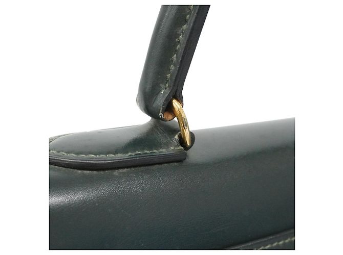 Hermès Borsa Hermes Kelly 28 Verde - vista 14