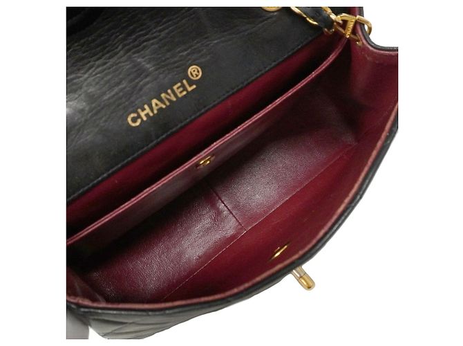 Chanel Matelassé Schultertasche mit Kette Schwarz - Ansicht 4