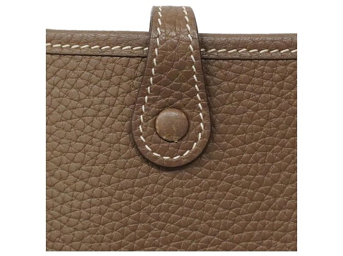 Hermès Borsa a tracolla Hermes Evelyne TPM Taupe - vista 10