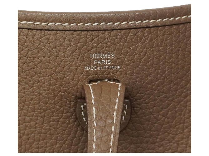 Hermès Borsa a tracolla Hermes Evelyne TPM Taupe - vista 5