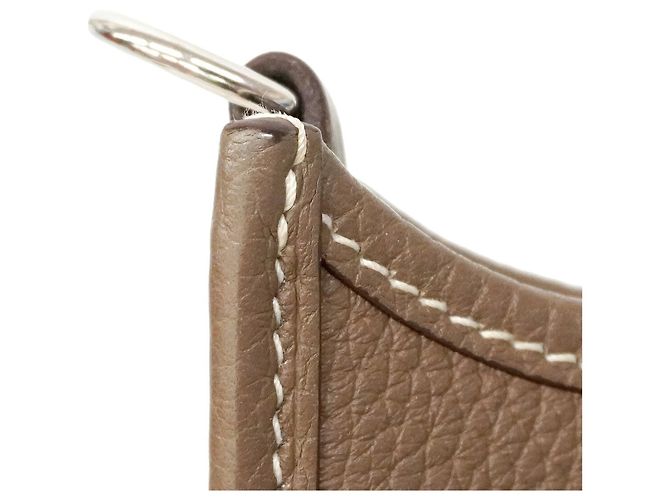 Hermès Borsa a tracolla Hermes Evelyne TPM Taupe - vista 8