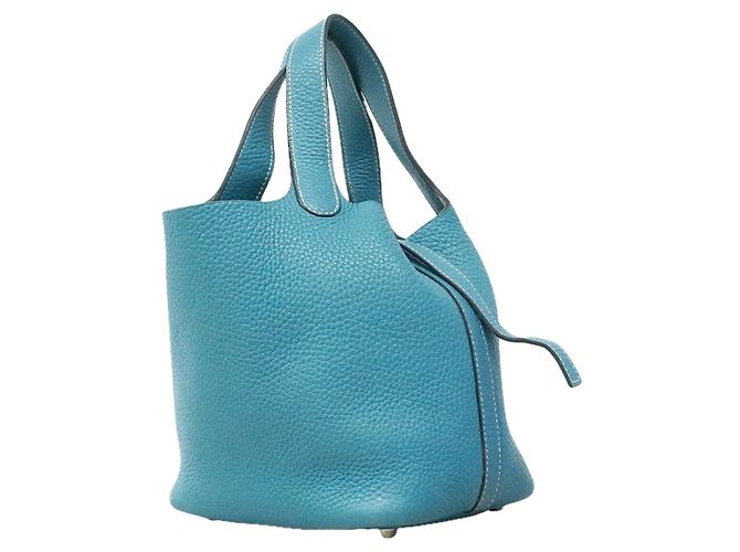 Hermès Sac à main Hermes Picotin PM Bleu - vue 2