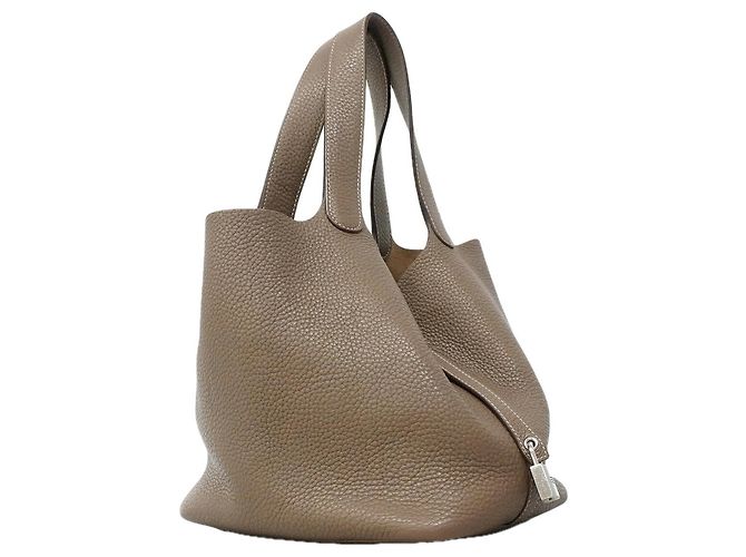 Hermès Sac à main Hermes Picotin Lock MM Taupe - vue 2