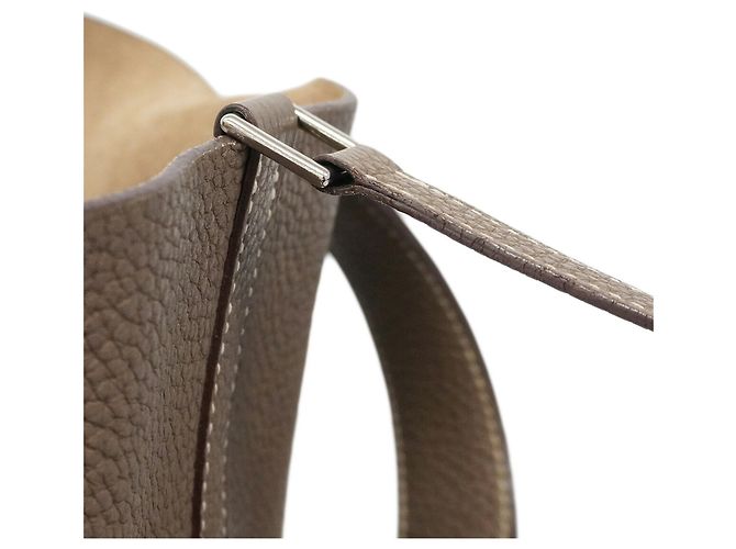 Hermès Sac à main Hermes Picotin Lock MM Taupe - vue 8