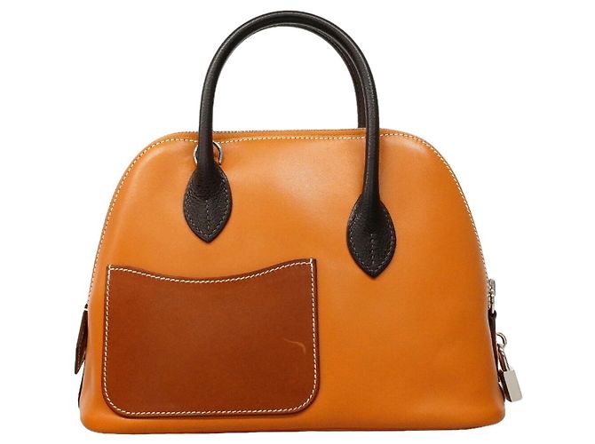 Hermès Borsa Hermes Bolide 1923 25 Marrone D'oro - vista 9