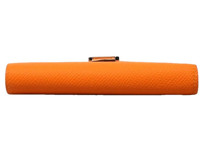 Hermès Hermes Bearn Compact Verso Wallet Pink Orange - view 3
