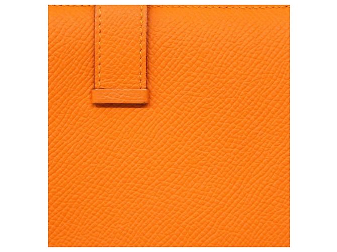 Hermès Hermes Bearn Compact Verso Wallet Pink Orange - view 8
