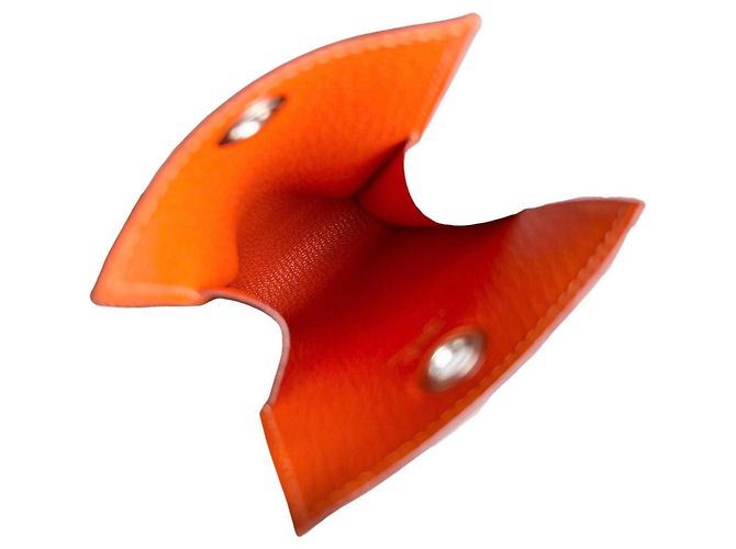 Hermès Hermes Vespa Pouch Tasche Orange - Ansicht 10