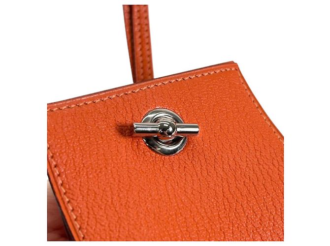 Hermès Hermes Vespa Pouch Tasche Orange - Ansicht 11