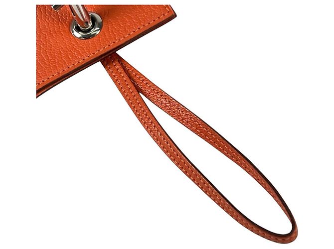 Hermès Hermes Vespa Pouch Tasche Orange - Ansicht 5