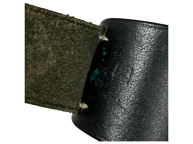 Hermès Pulseira de berloques Hermes em couro Box Calf preto - vista 7