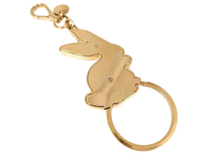Llavero Conejo Prada Oro Rosa Metal Dorado - vista 2
