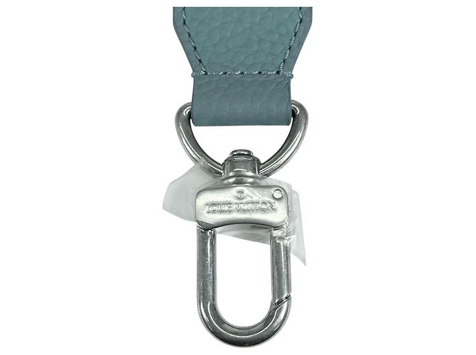 Alça de ombro em couro azul-cinza Louis Vuitton Marrom - vista 5