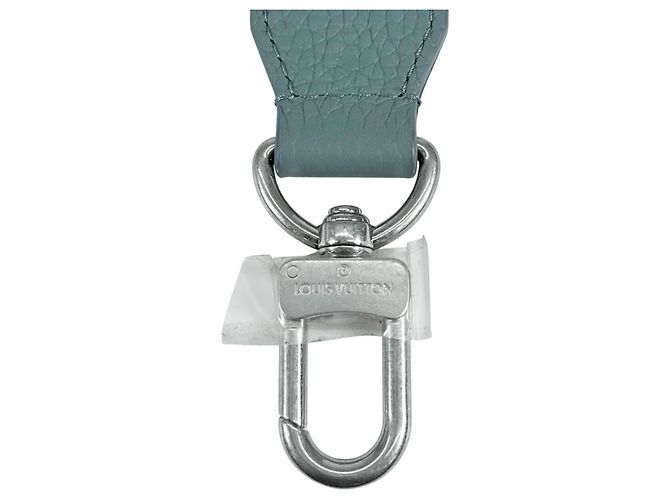 Alça de ombro em couro azul-cinza Louis Vuitton Marrom - vista 6