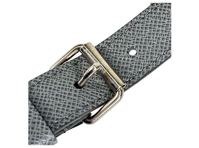 Correa para hombro Louis Vuitton Taiga Gray Castaño - vista 6