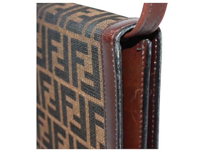 Zucca Fendi Schultertasche Braun - Ansicht 15