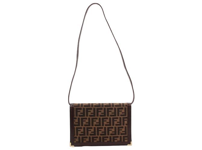 Zucca Fendi Schultertasche Braun - Ansicht 3