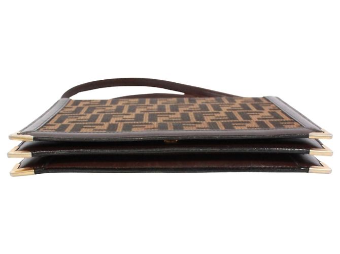Zucca Fendi Schultertasche Braun - Ansicht 4
