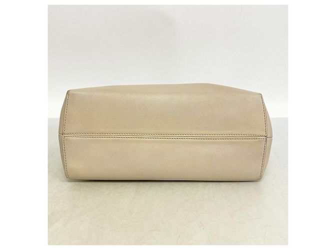 Borsa in pelle Fendi By The Way Bianco Beige - vista 3