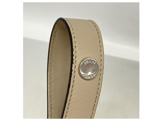 Borsa in pelle Fendi By The Way Bianco Beige - vista 7