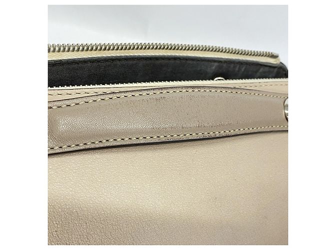 Borsa in pelle Fendi By The Way Bianco Beige - vista 8