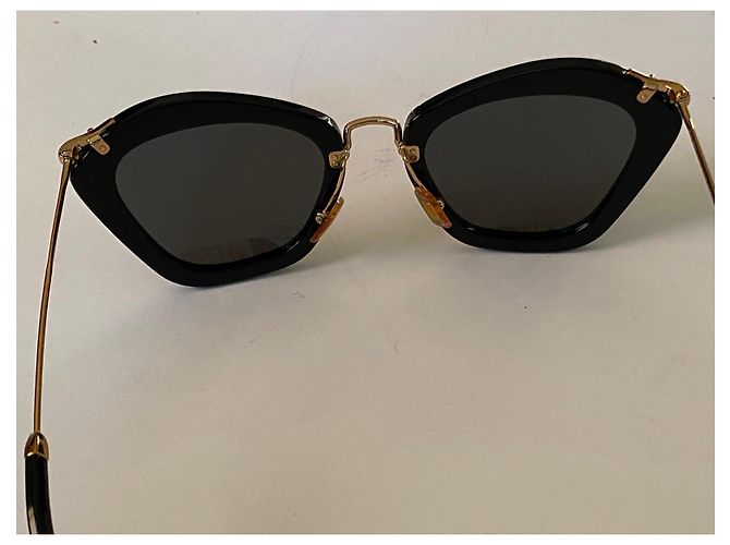 Miu Miu Cat-Eye Sonnenbrille Schwarz - Ansicht 7