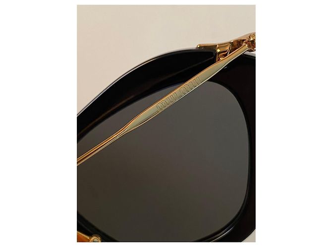 Miu Miu Cat-Eye Sonnenbrille Schwarz - Ansicht 8