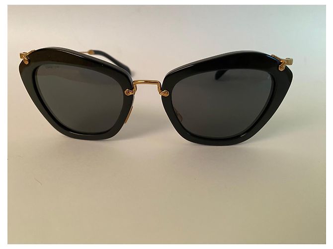 Miu Miu Cat-Eye Sonnenbrille Schwarz - Ansicht 9