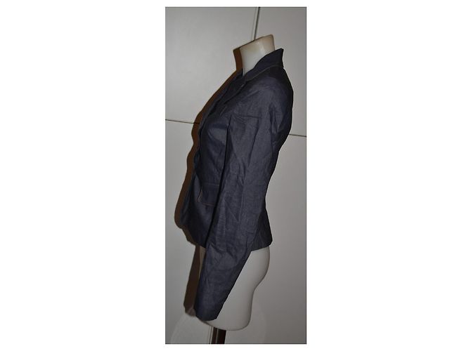 Autre Marque MAX&Co. Chaqueta de denim azul oscuro - vista 3