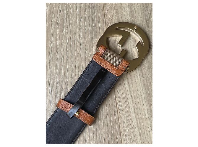 Gucci GG Supreme Monogramm-Gürtel mit GG-Schnalle Braun - Ansicht 4