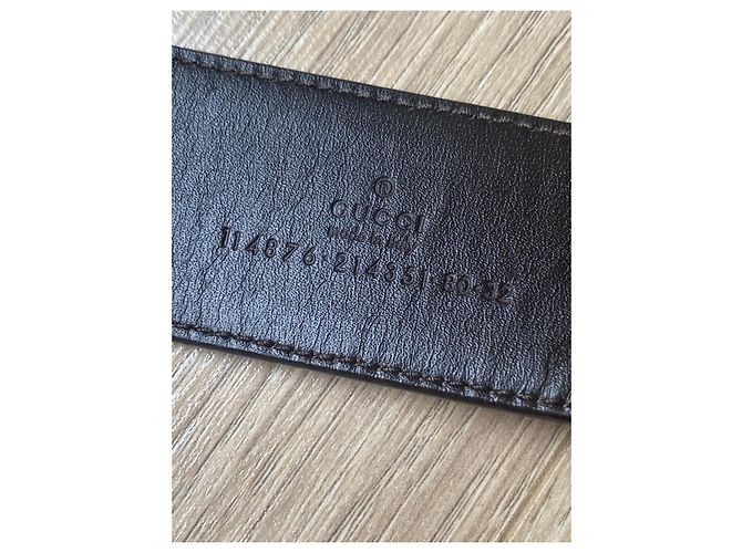 Gucci GG Supreme Monogramm-Gürtel mit GG-Schnalle Braun - Ansicht 5