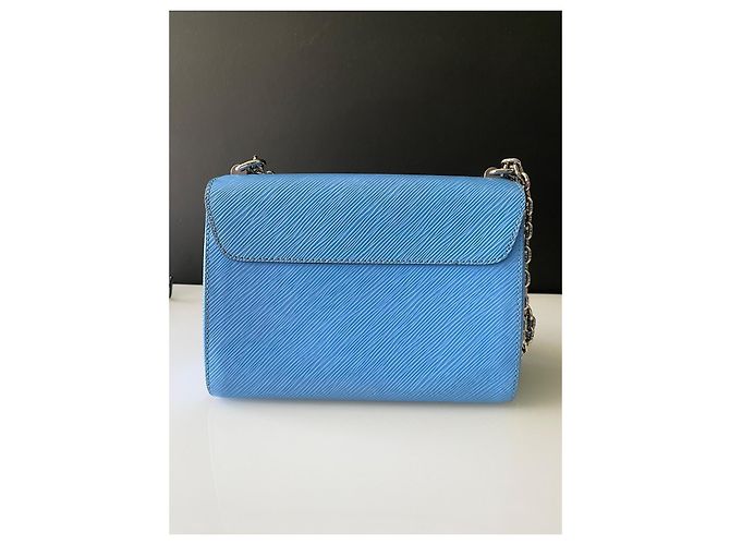 Borsa Louis Vuitton Twist MM Pelle Epi Blu Uccelli - vista 6