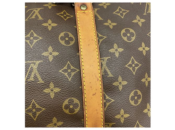 Keepall Bolsa Boston Louis Vuitton Marrom - vista 12