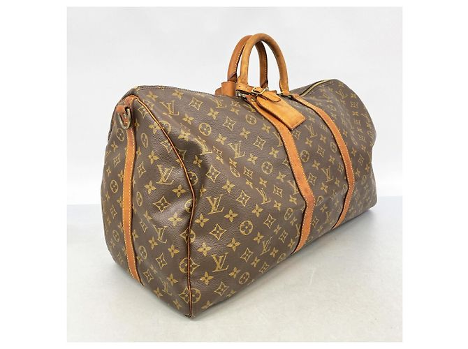 Keepall Bolsa Boston Louis Vuitton Marrom - vista 2
