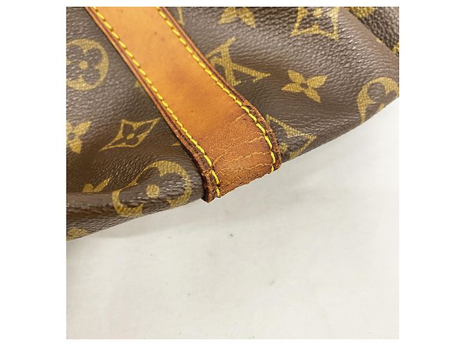 Keepall Bolsa Boston Louis Vuitton Marrom - vista 8