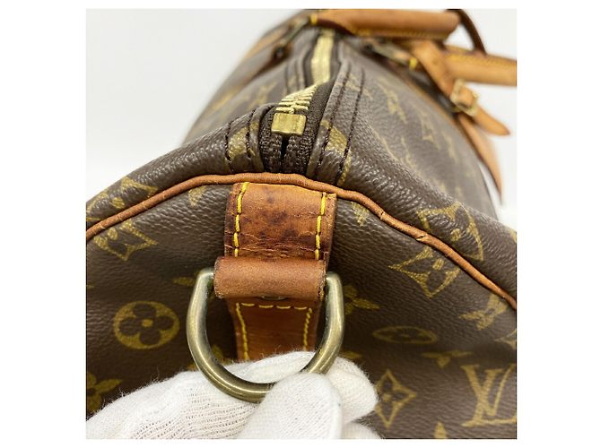 Keepall Bolsa Boston Louis Vuitton Marrom - vista 9