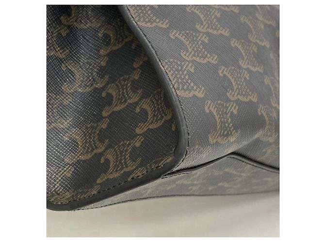Céline Celine Triomphe Vertical Cabas Tote Bag Braun - Ansicht 5