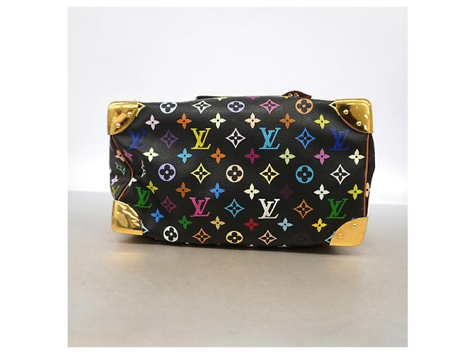 Louis Vuitton Monogram Multicolor Speedy 30 Handtasche Schwarz - Ansicht 3