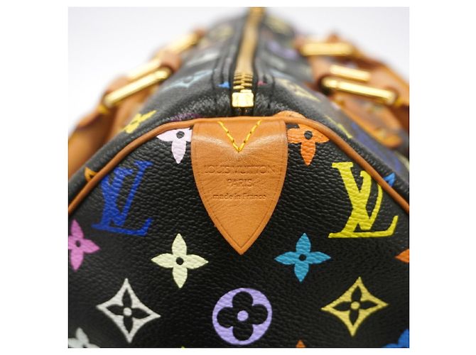 Louis Vuitton Monogram Multicolor Speedy 30 Handtasche Schwarz - Ansicht 5