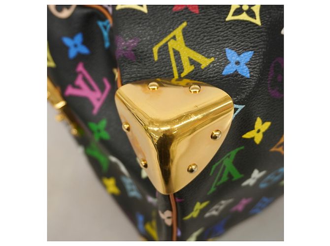 Louis Vuitton Monogram Multicolor Speedy 30 Handtasche Schwarz - Ansicht 6