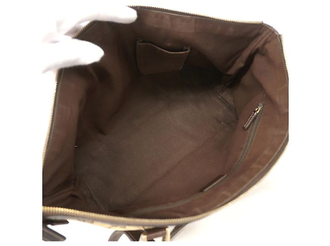 Borsa Gucci GG Canvas Abbey Marrone - vista 4